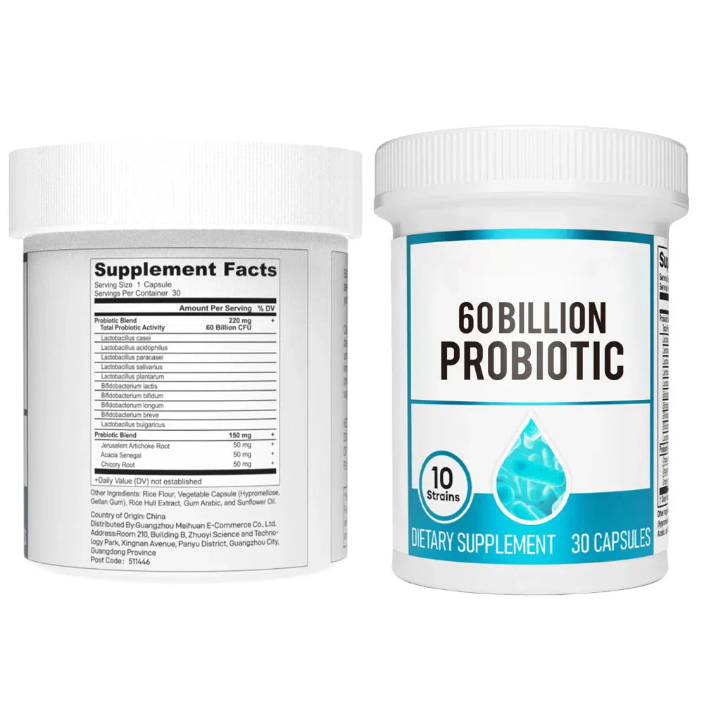 Hack Your Tummy Bundle - DIGESTIVE ENZYMES 60CT + 60B PROBIOTIC 30CT